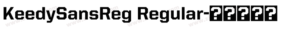 KeedySansReg Regular字体转换